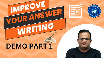 IMRORVE YOUR ANSWER WRITING | IWS | DEMO PART 1 | ASHIRWAD SIR