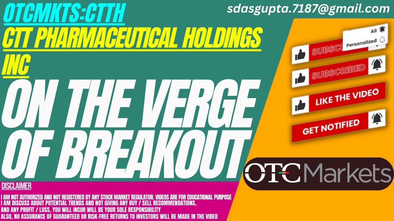 ON THE VERGE OF BREAKOUT : CTTH STOCK ANALYSIS | CTT PHARMACEUTICAL STOCK