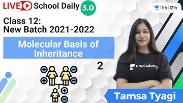 Class 12 | New Batch 2021-22 | Molecular Basis of Inheritance-2 | Biology | Tamsa Tyagi