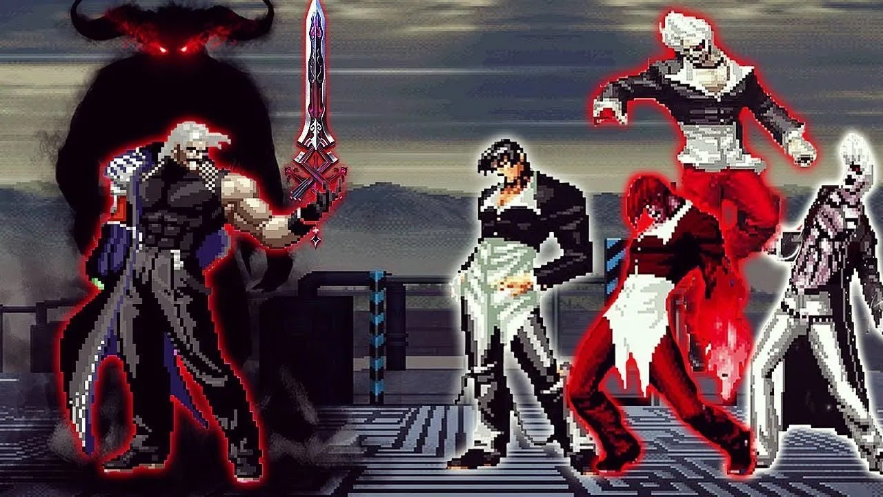 [KOF Mugen] New Final Rugal Vs Ultimate Iori Yagami Team - YouTube