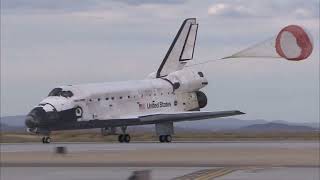 STS 128 Space Shuttle Discovery  landing and turnaround at NASA AFRC   Dryden Flight Research Center
