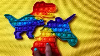 Rainbow POP IT TikTok Compilation Fidget Toy Push Bubble Pop Anti Stress Relaxing Sensory Items Toys screenshot 5