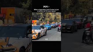 "When a legendary Land Cruiser is just a camera car for your squad."
