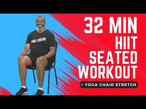 Energize & Unwind: 32-Min Seated HIIT and Yoga Chair Stretch Workout | Sit Exercise Get Fit
