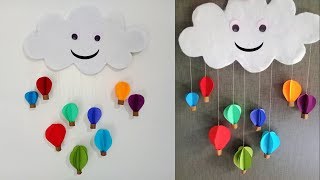 wall hanging paper decoration easy diy balloon air tutorial