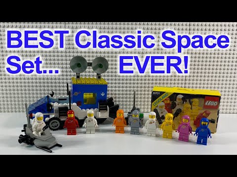 YouTube thumbnail: 6927 | The BEST Classic Space Set EVER! with a classic space buggy and classic space minifigs