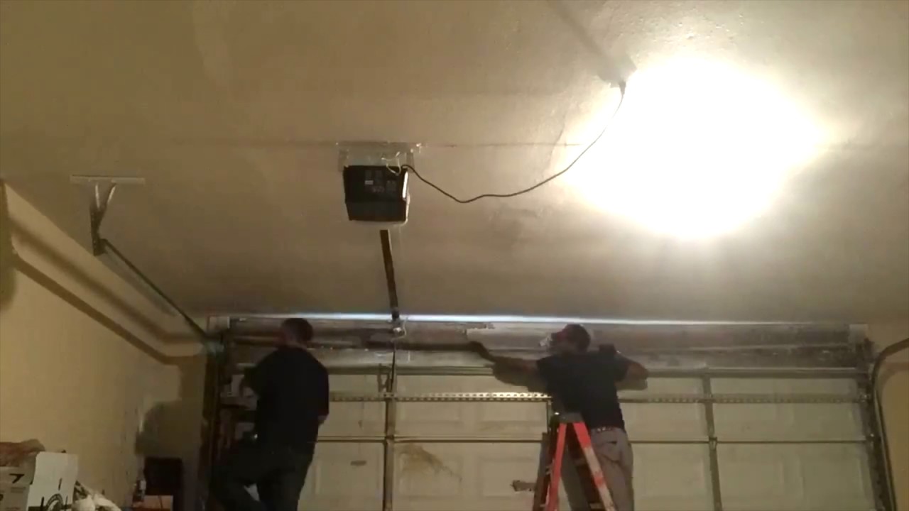 Garage Door Spring Replacement - Time-lapse