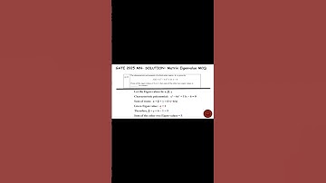 GATE 2025 Matrix Eigenvalue MCQ | Shortcut to Solve Characteristic Polynomial Problems #exam #maths