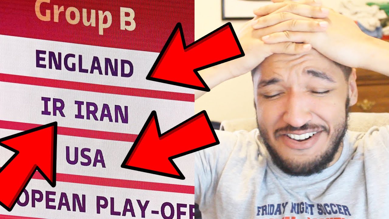 American FIRST REACTION to 2022 WORLD CUP DRAW (USA VS ENGLAND WORLD CUP 2022)