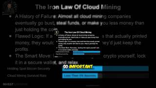 Cloud mining is a Ponzi why #Shorts