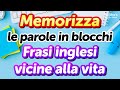 Memorizza le parole in blocchi 500 frasi pratiche in inglese per luso quotidiano