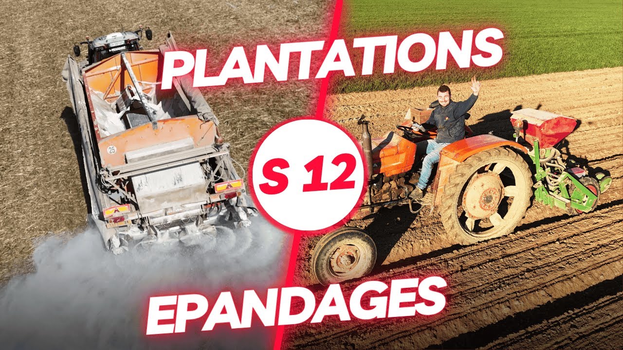 Semis, épandages, plantation.... une semaine 12 bien variée