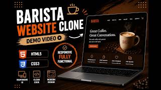 Barista Coffee Website Clone ☕ | Modern UI Design | Responsive Website