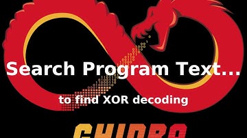 Ghidra: Search Program Text... (to find XOR decoding functions in malware)
