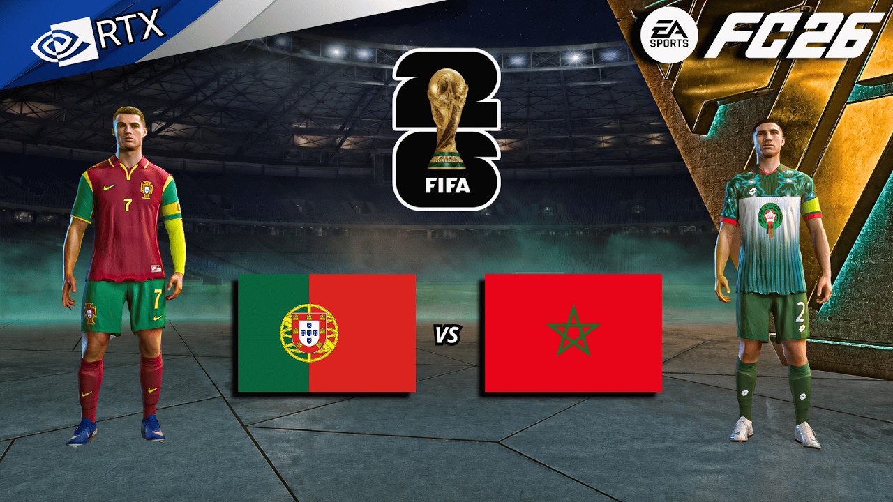 FC 26 - Portugal vs Morocco | FIFA World Cup 2026 Gameplay Simulation | PC [4K60]