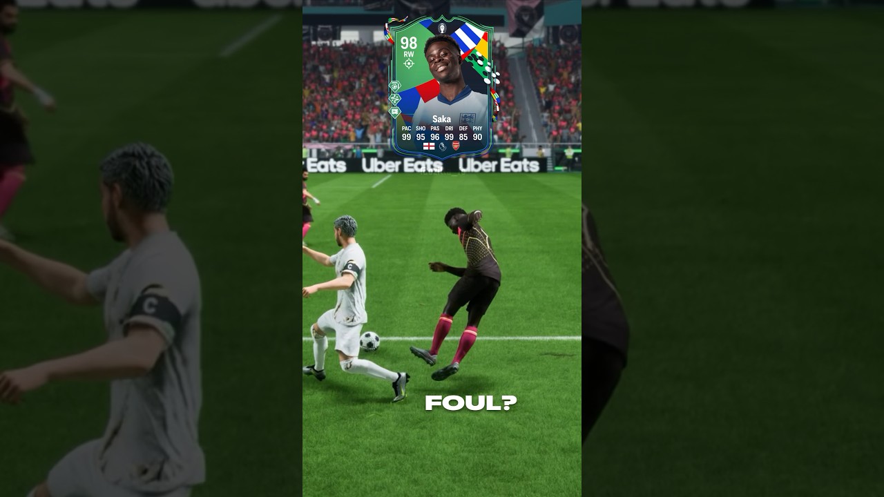 Was that a Foul or a Dive from Saka? 🧐 