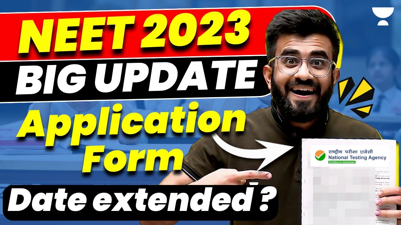 NEET 2023 Application Form Date Extended? Impact on NEET 2023 Competition |  Nitesh Devnani - YouTube