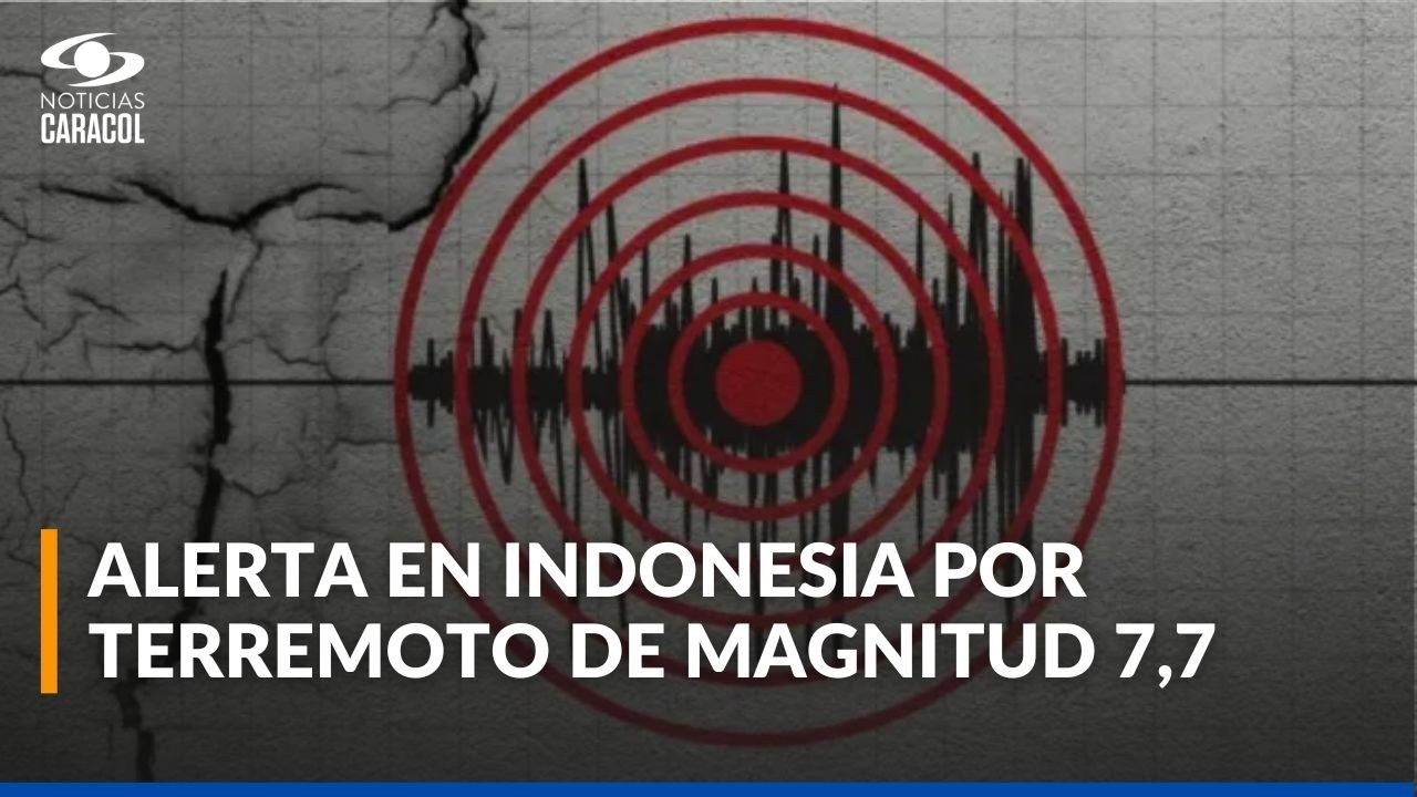 Miniatura de YouTube: Terremoto en Indonesia hoy, 14 de agosto de 2026: magnitud 7,7 y réplicas