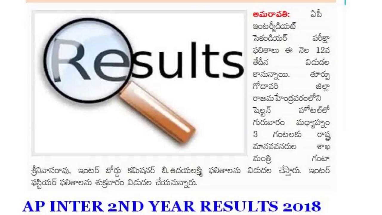 MANABADI AP SR INTER RESULTS 2018