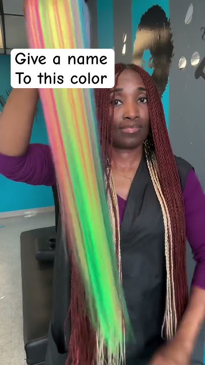  Hair braid color blend - YouTube
