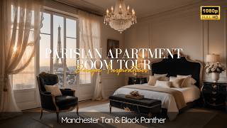 How to Design a Parisian Apartment with Benjamin Moore Manchester Tan, Black Panther & Mayonnaise