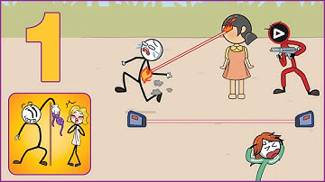 Thief Troll - Stickman Robber: Gameplay Walkthrough (iOS,Android) Part 1 - Squid Game