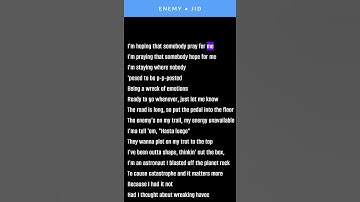 Thumbnail of JID on Enemy | Rhymes Highlighted