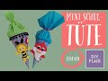Mini Schultüte basteln / Geschwistertüte basteln / Papier / Krepppapier / Einschulung / mit Vorlage