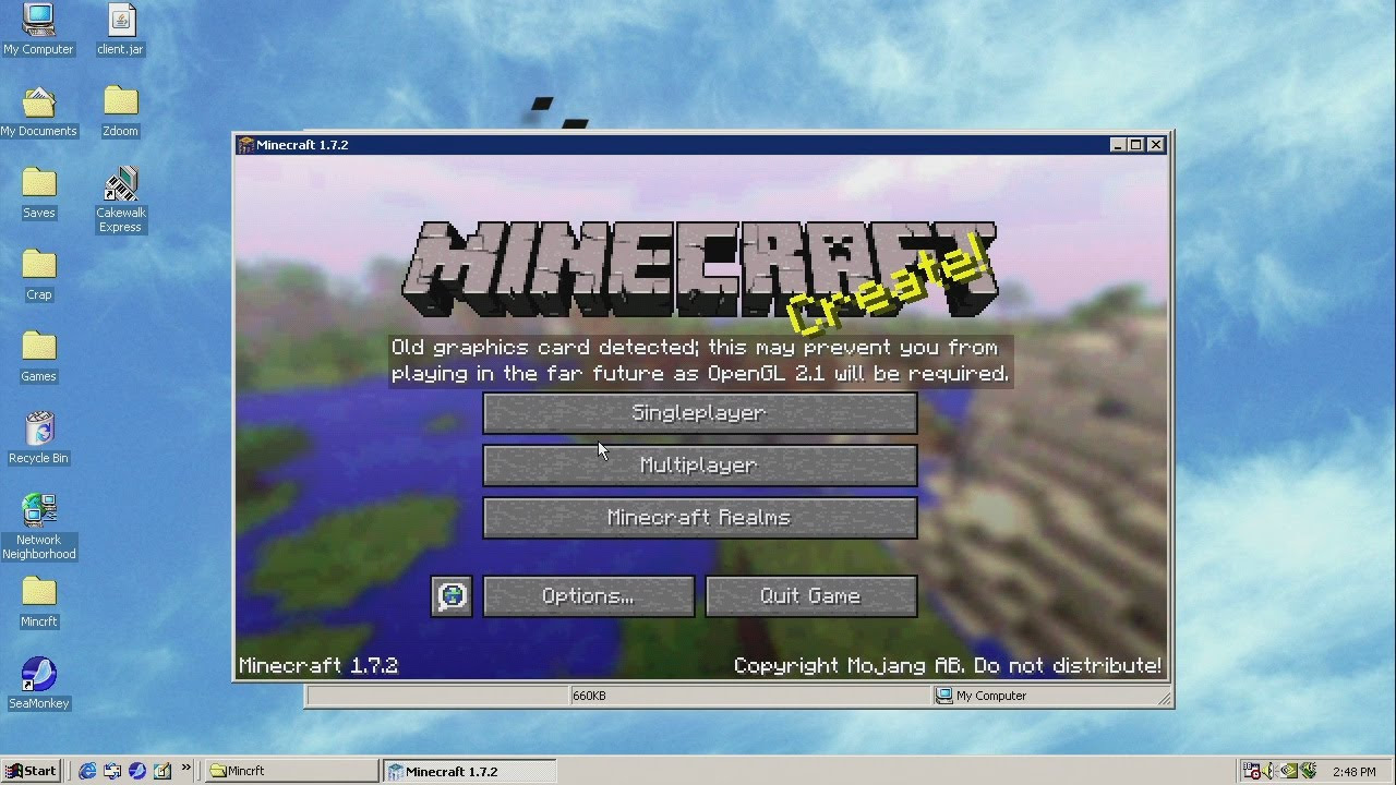Can the Win98 Machine Handle Minecraft?