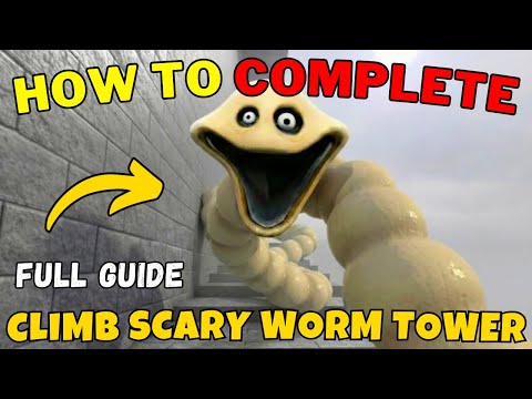 How To Complete Roblox Climb Scary Worm Tower | Climb Scary Worm Tower Full Walkthrough