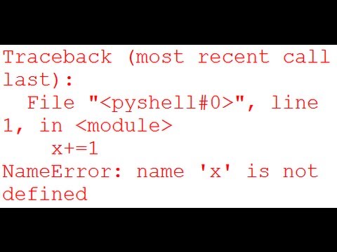 Nameerror Name X Is Not Defined Python Nameerror Youtube