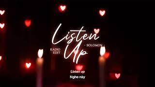 Vietsub | listen up (Radio Edit) - SOLOMON | Nhạc Hot TikTok | Lyrics Video Resimi