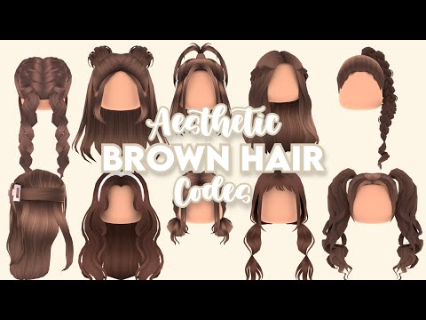 60+ Aesthetic Brown Hair Codes / IDs For Brookhaven & Bloxburg