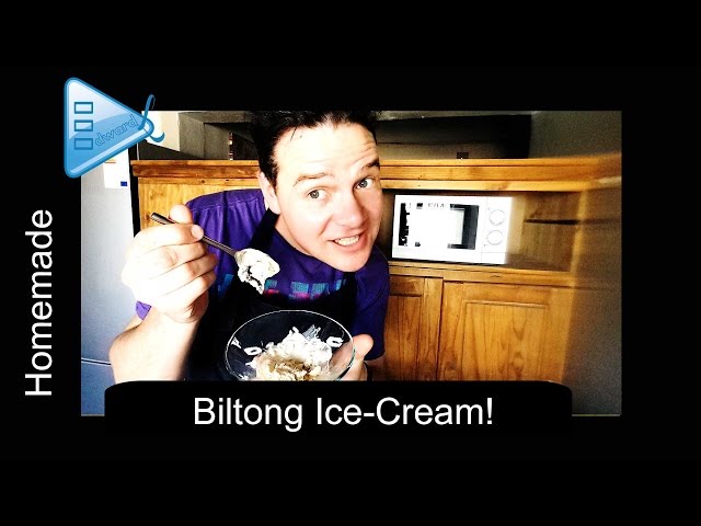 Homemade Biltong Ice Cream! [South African YouTuber]