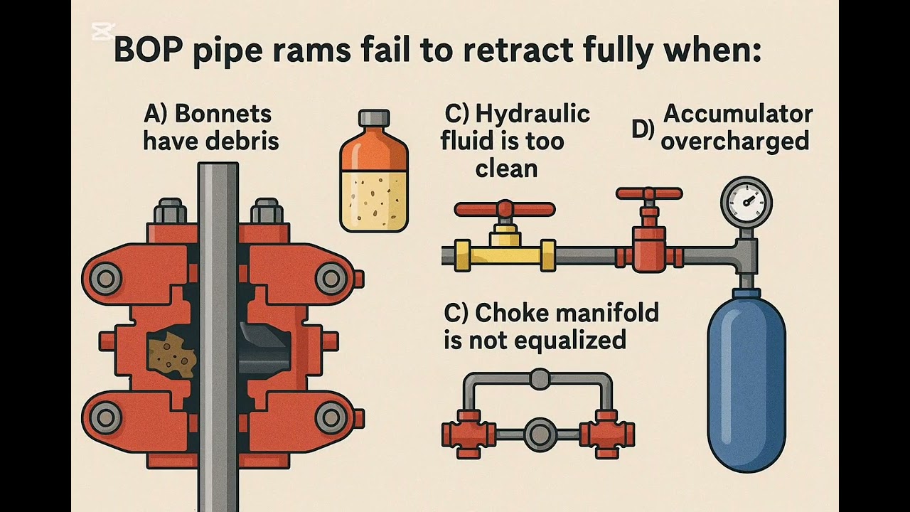 Почему поршни противовыбросового оборудования застревают? Q39 