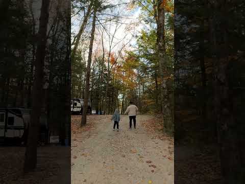 부녀의 가을아침산책 #미국캠핑 #캠핑산책 #trailercamping