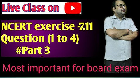 Definite Integral Ncert exercise 7.11(Que 1 to 4)