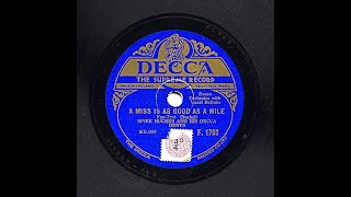 Spike Hughes And His Decca-Dents - A Miss Is As Good As A Mile (HOT!!)