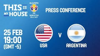 USA v Argentina - Press Conference