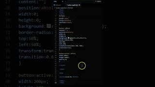 Button Ripple Effect using HTML & CSS in 20 sec 🔥#coding #webdevelopment #programming #shorts