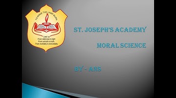 Class 1, Moral Science, Chapter 8, Revision by Anshika Michael