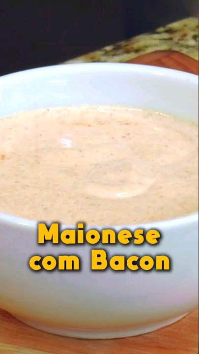 Maionese de Bacon 🥓, ou Baconese do churrasqueiro. #bacon