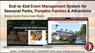End-to-End Event Management System for Seasonal Parks, Pumpkin Patches & Attractions