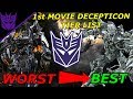 The First Movie Decepticon Tier List (Explained) [Best To Worst] - Transformers Bumblebee(2018)