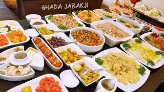 ترتيب وتنظيم سفرة فطور حلبي .. كيف رتبت وحضرت اكلات اقتصادية بوقت قصير #غادةجبقجي