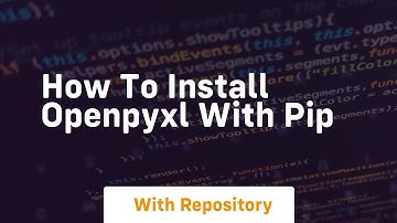 how to install openpyxl with pip