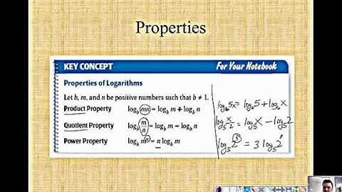 Alg 2 Section 7-5 (part 1) Properties of Logarithms.screenflow