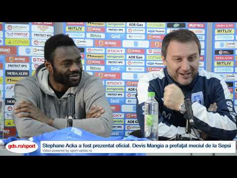 Stephane Acka a fost prezentat oficial la „U“ Craiova