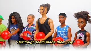 Pop the Balloon or Find Love for Valentine's Day Part 2 | Doll Stop Motion Parody