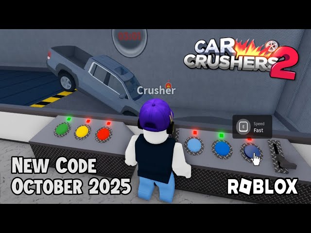 Roblox Car Crushers 2 -New Code October 2025 - YouTube
